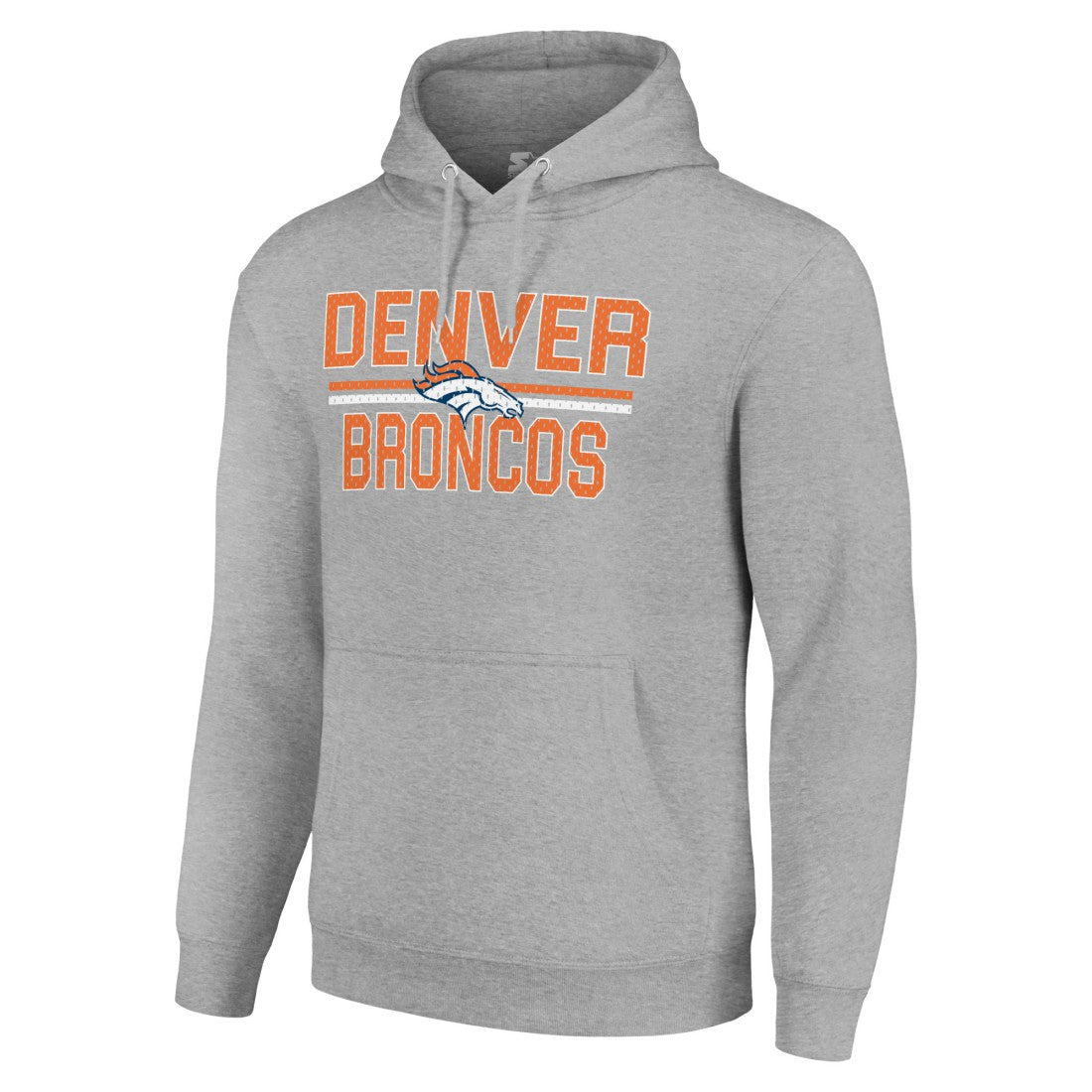 Denver Broncos Starter Unisex Team Mesh Print Graphic Tri-Blend Pullover Hoodie | NFL Discount