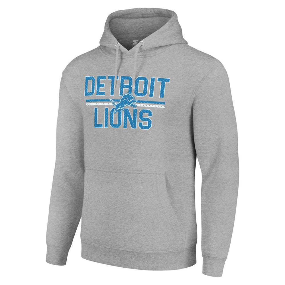 Detroit Lions Starter Unisex Team Mesh Print Graphic Tri-Blend Pullover Hoodie | NFL US