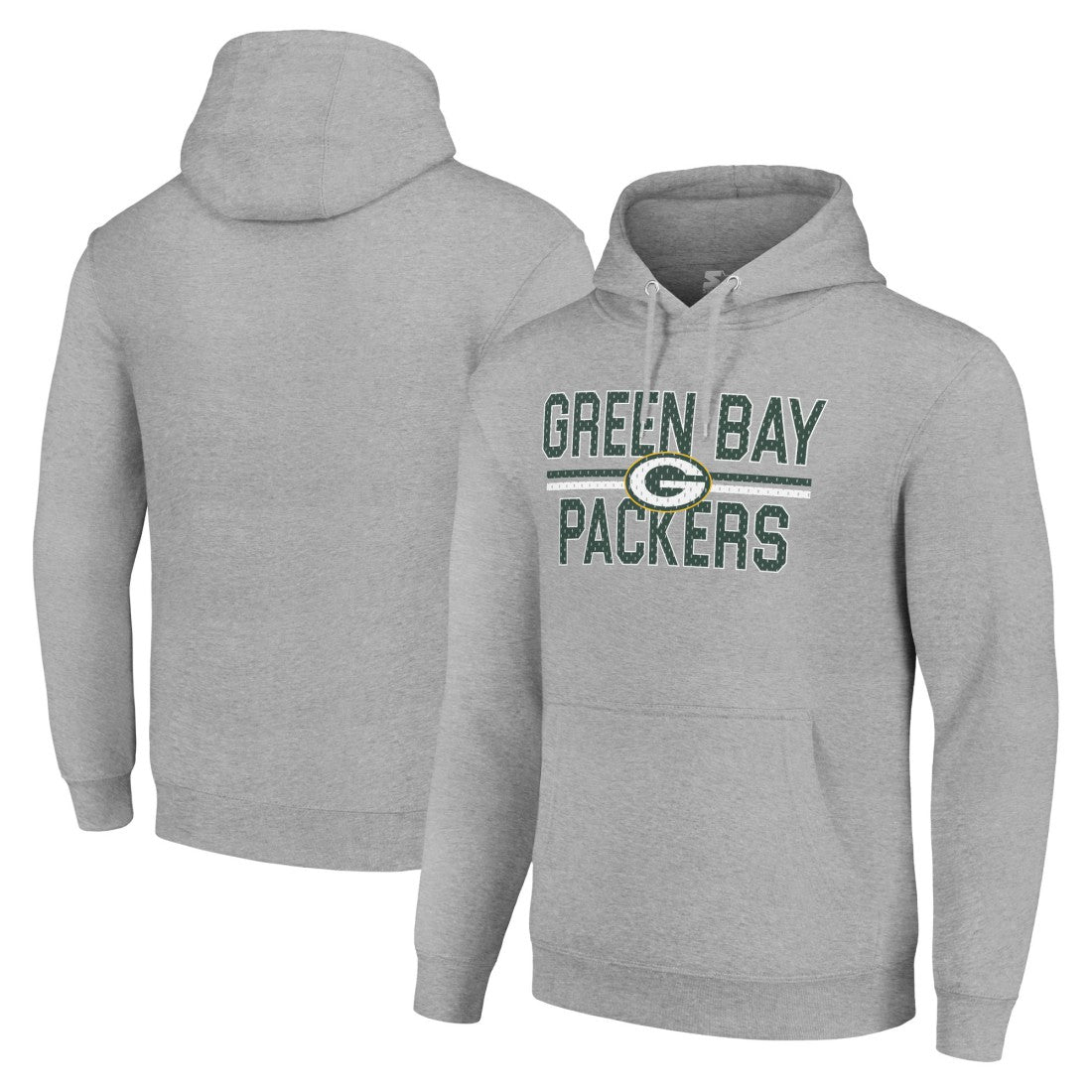 Green Bay Packers Starter Unisex Team Mesh Print Graphic Tri-Blend Pullover Hoodie | NFL Discount