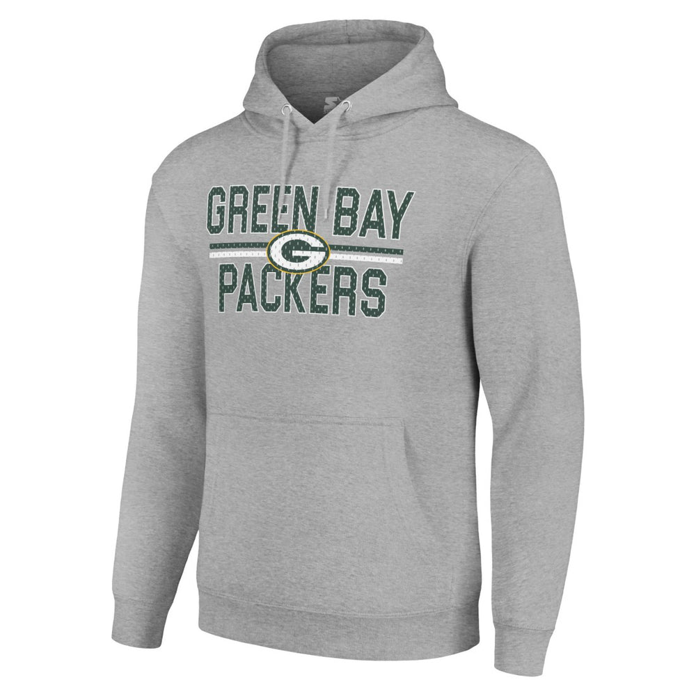 Green Bay Packers Starter Unisex Team Mesh Print Graphic Tri-Blend Pullover Hoodie | NFL Discount