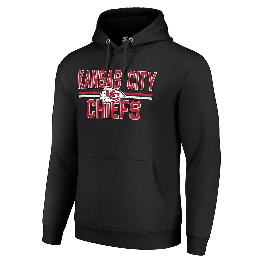 Kansas City Chiefs Starter Unisex Team Mesh Print Graphic Tri-Blend Pullover Hoodie | NFL Discount