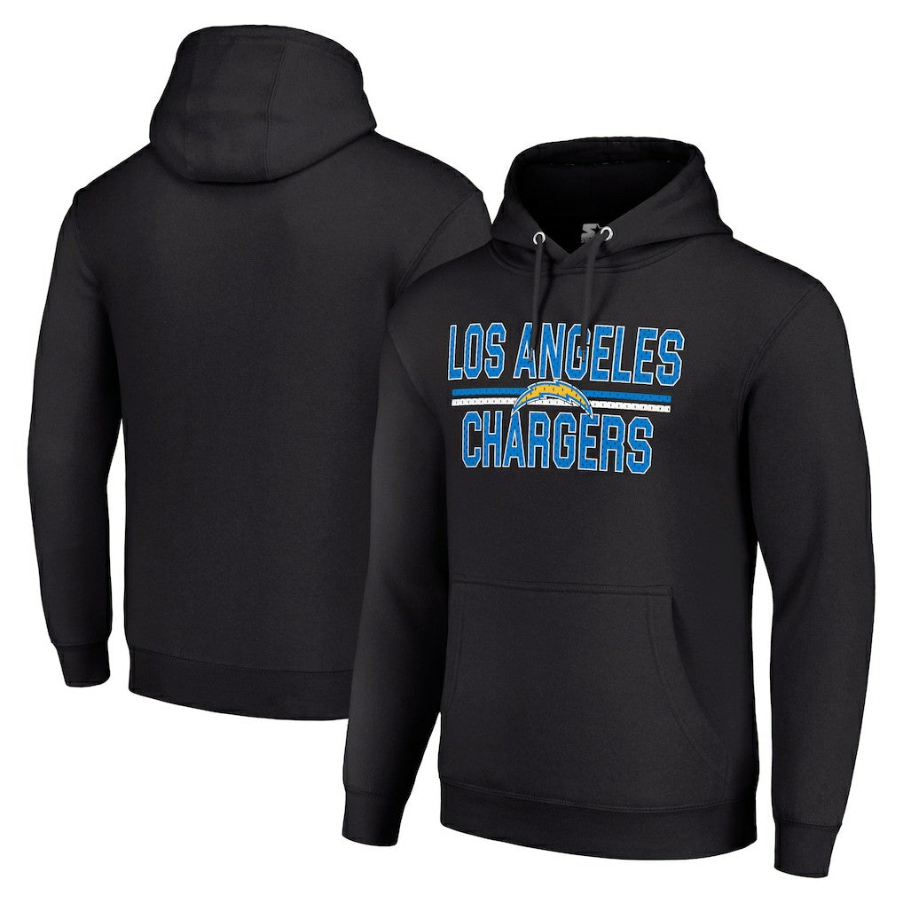 Los Angeles Chargers Starter Unisex Team Mesh Print Graphic Tri-Blend Pullover Hoodie | NFL Outlet