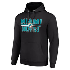 Miami Dolphins Starter Unisex Team Mesh Print Graphic Tri-Blend Pullover Hoodie | NFL Hot
