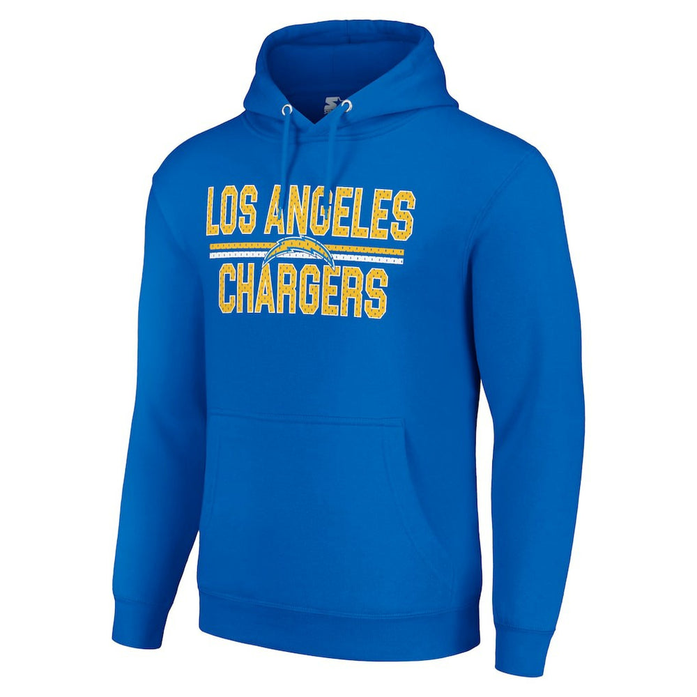Los Angeles Chargers Starter Unisex Team Mesh Print Graphic Tri-Blend Pullover Hoodie | NFL On sale