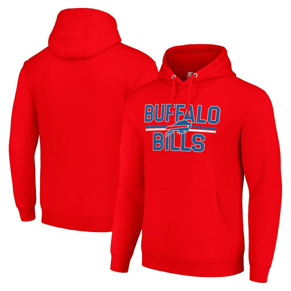 Buffalo Bills Starter Unisex Team Mesh Print Graphic Tri-Blend Pullover Hoodie | NFL On sale