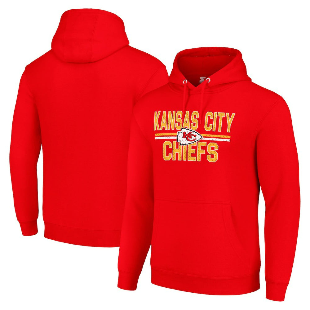 Kansas City Chiefs Starter Unisex Team Mesh Print Graphic Tri-Blend Pullover Hoodie | NFL Sale