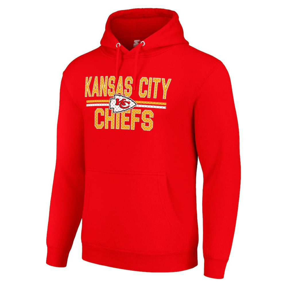 Kansas City Chiefs Starter Unisex Team Mesh Print Graphic Tri-Blend Pullover Hoodie | NFL Sale