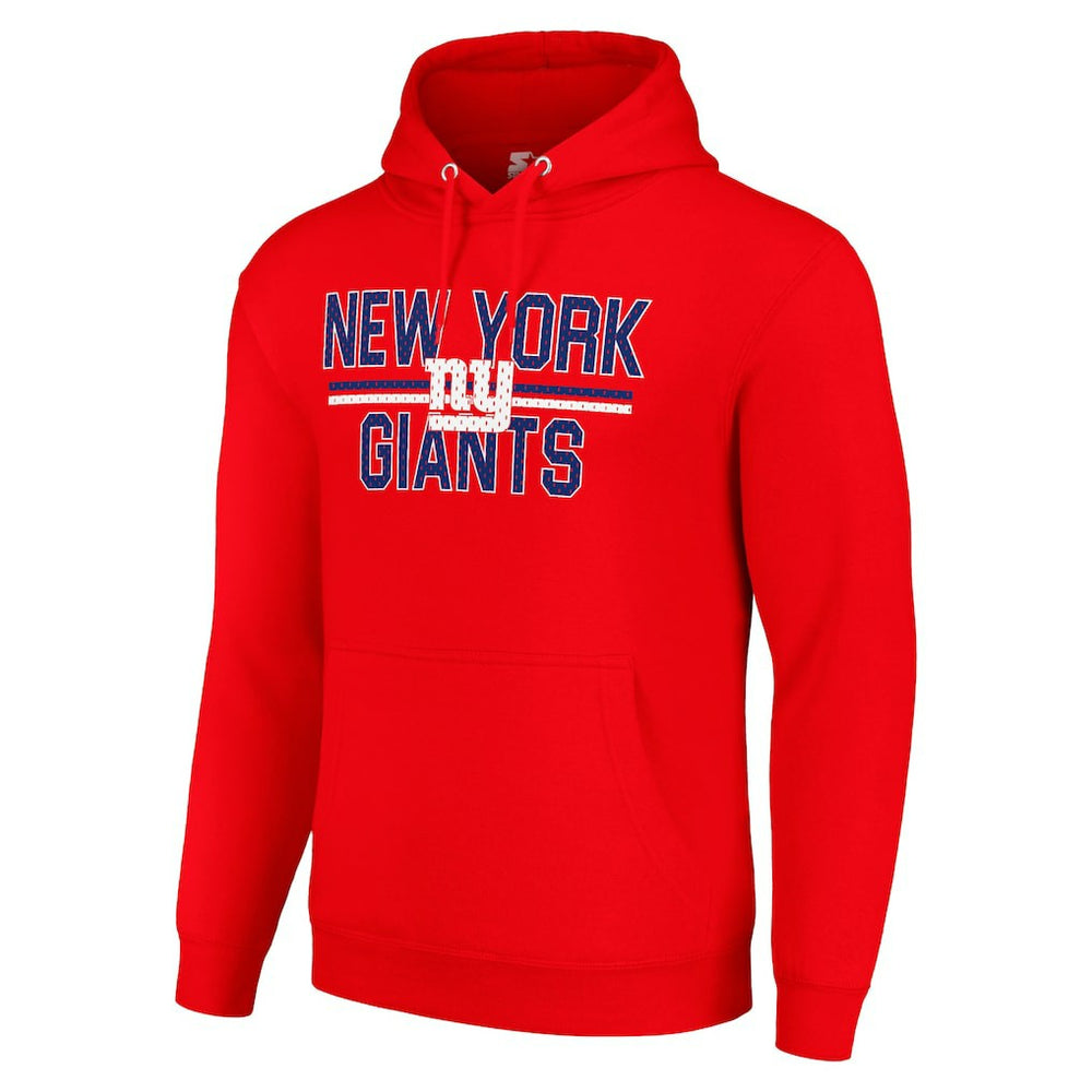 New York Giants Starter Unisex Team Mesh Print Graphic Tri-Blend Pullover Hoodie | NFL New