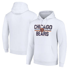 Chicago Bears Starter Unisex Team Mesh Print Graphic Tri-Blend Pullover Hoodie | NFL Sale