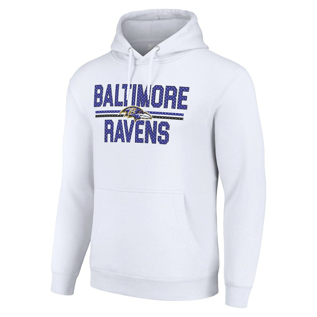 Baltimore Ravens Starter Unisex Team Mesh Print Graphic Tri-Blend Pullover Hoodie | NFL Near me