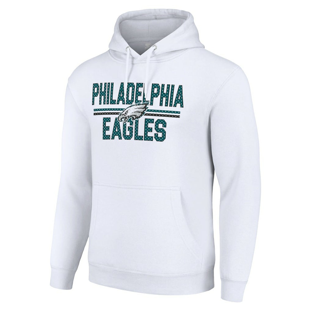 Philadelphia Eagles Starter Unisex Team Mesh Print Graphic Tri-Blend Pullover Hoodie | NFL Hot