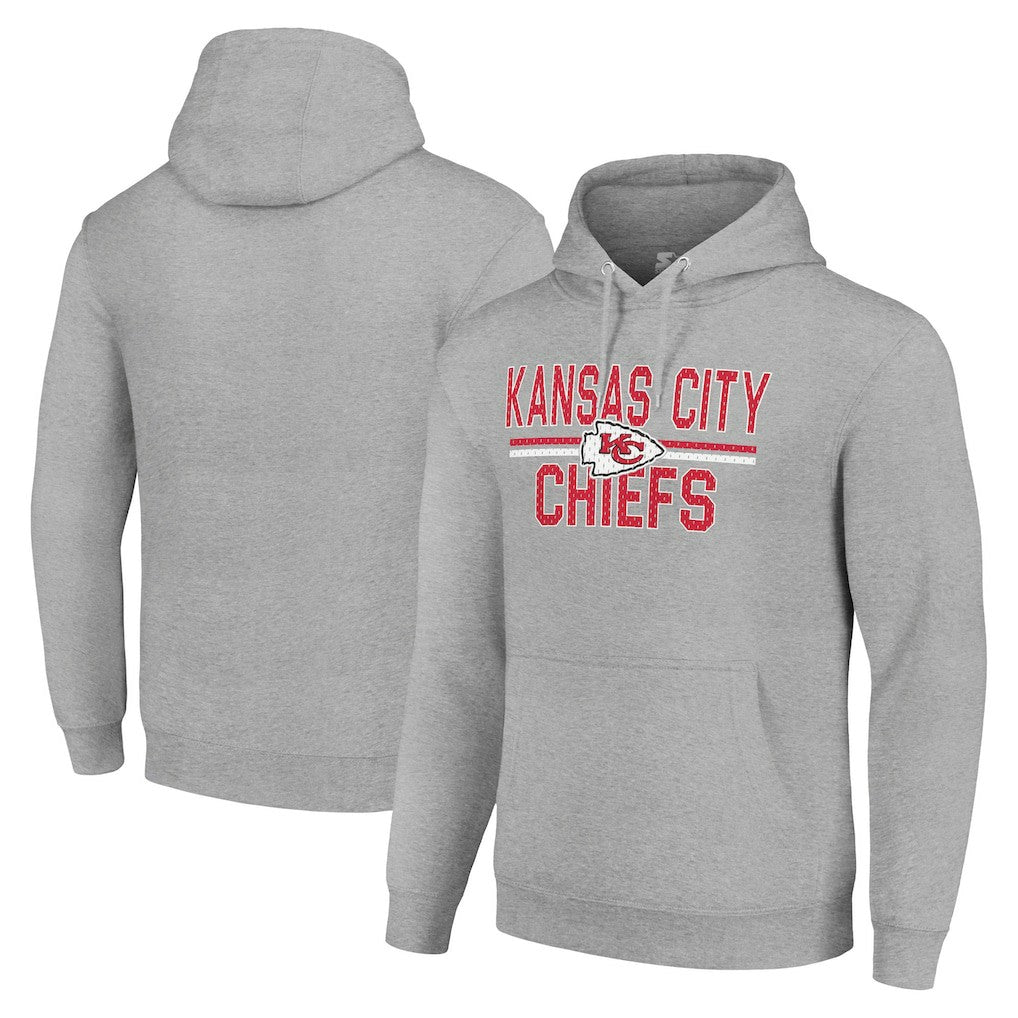 Kansas City Chiefs Starter Unisex Team Mesh Print Graphic Tri-Blend Pullover Hoodie | NFL Outlet