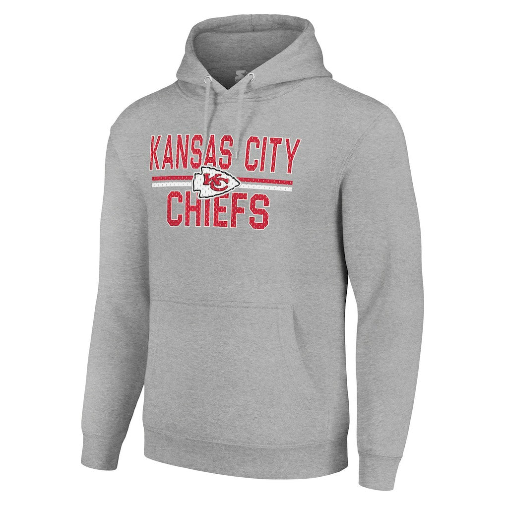 Kansas City Chiefs Starter Unisex Team Mesh Print Graphic Tri-Blend Pullover Hoodie | NFL Outlet