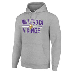 Minnesota Vikings Starter Unisex Team Mesh Print Graphic Tri-Blend Pullover Hoodie | NFL Outlet