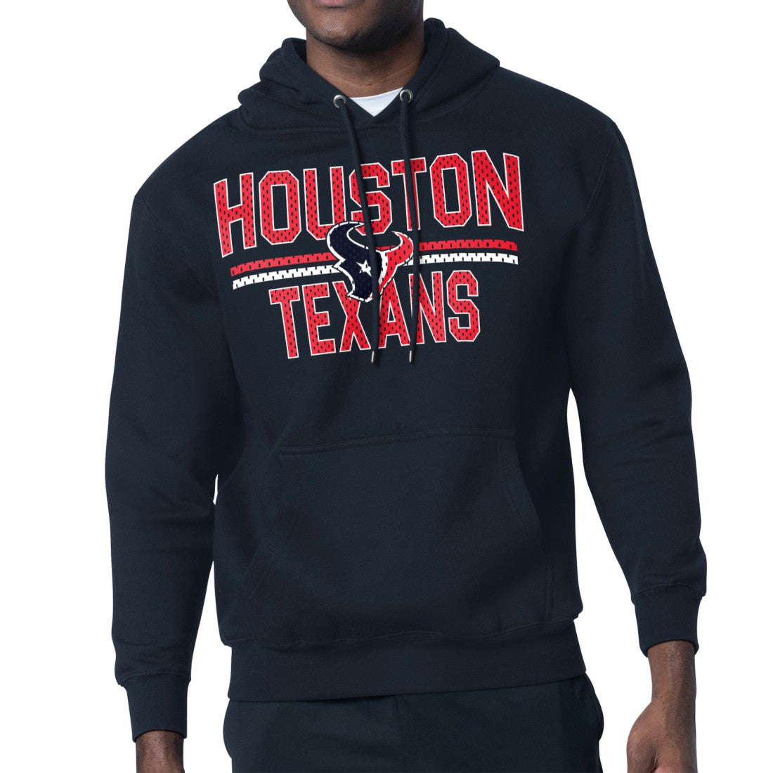 Houston Texans Starter Unisex Team Mesh Print Graphic Tri-Blend Pullover Hoodie | NFL Outlet