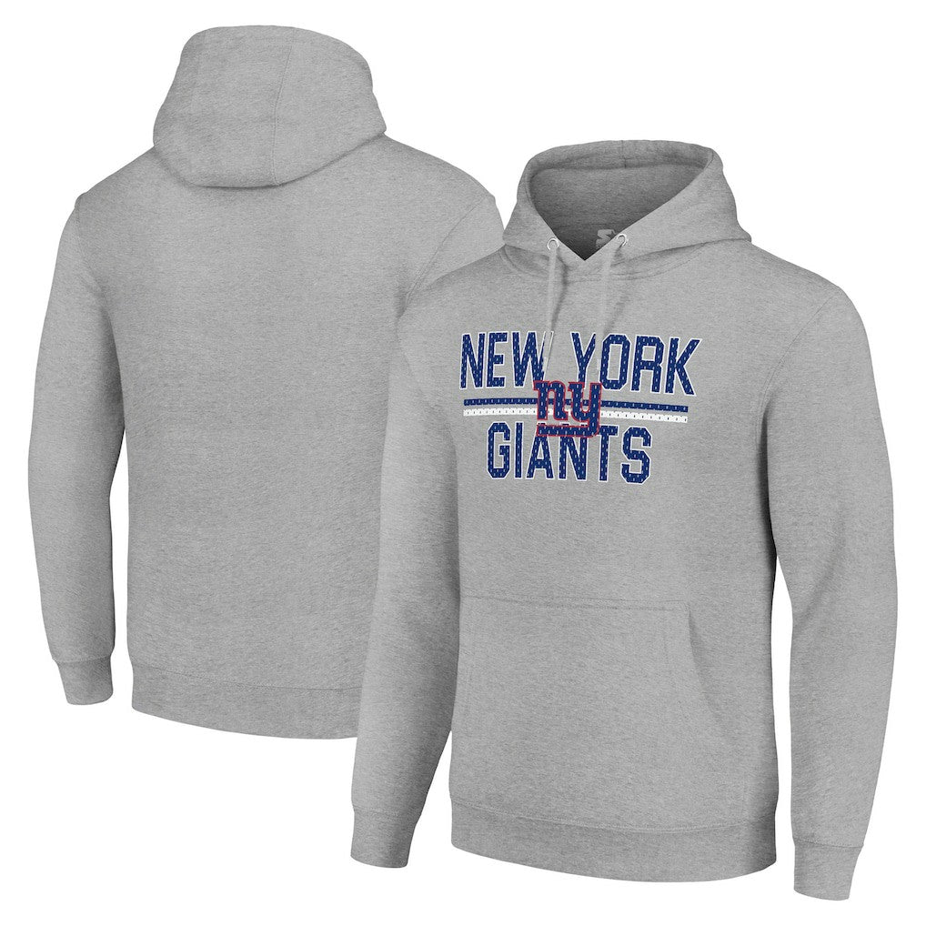 New York Giants Starter Unisex Team Mesh Print Graphic Tri-Blend Pullover Hoodie | NFL Outlet