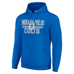 Indianapolis Colts Starter Unisex Team Mesh Print Graphic Tri-Blend Pullover Hoodie | NFL Outlet