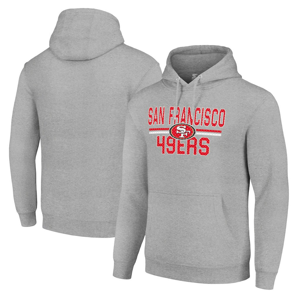 San Francisco 49ers Starter Unisex Team Mesh Print Graphic Tri-Blend Pullover Hoodie | NFL On sale