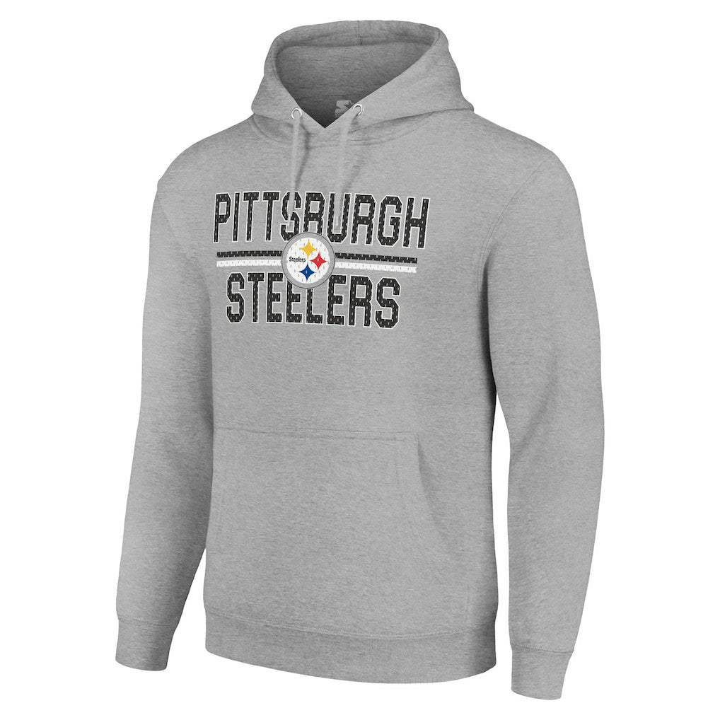 Pittsburgh Steelers Starter Unisex Team Mesh Print Graphic Tri-Blend Pullover Hoodie | NFL Online