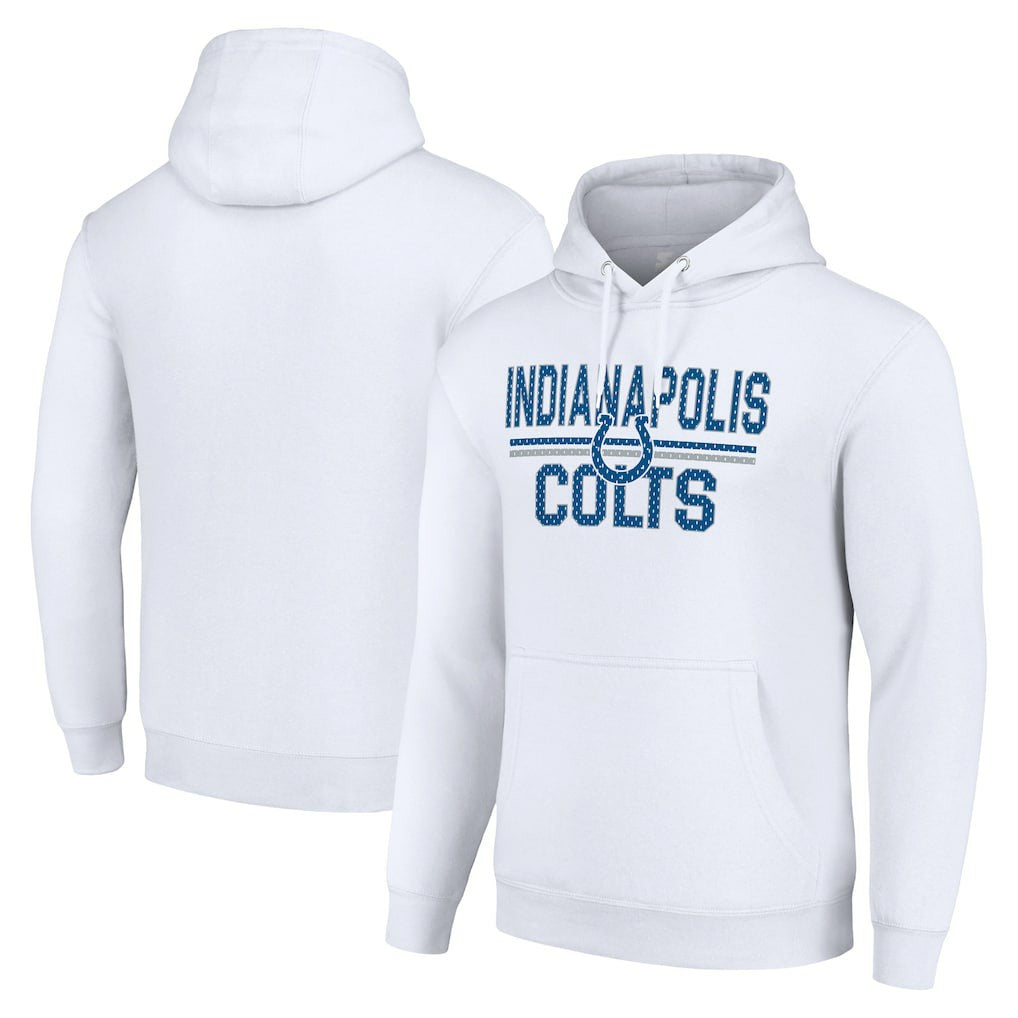 Indianapolis Colts Starter Unisex Team Mesh Print Graphic Tri-Blend Pullover Hoodie | NFL US