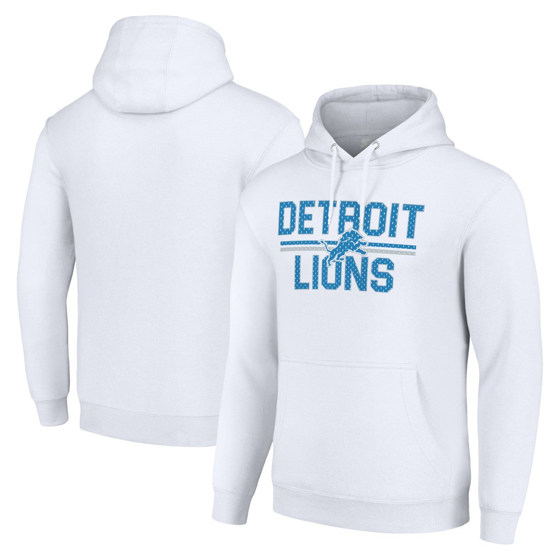 Detroit Lions Starter Unisex Team Mesh Print Graphic Tri-Blend Pullover Hoodie | NFL Near me
