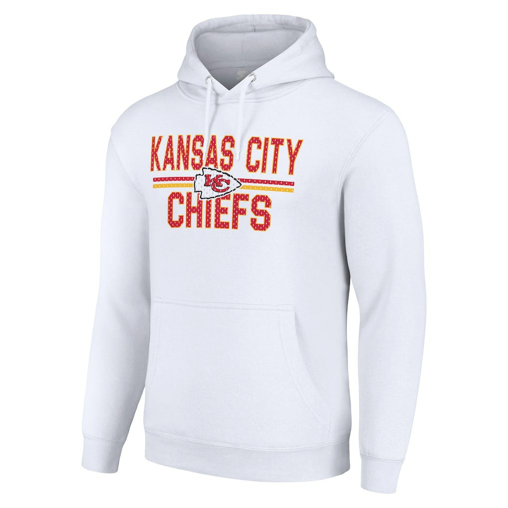 Kansas City Chiefs Starter Unisex Team Mesh Print Graphic Tri-Blend Pullover Hoodie | NFL Hot
