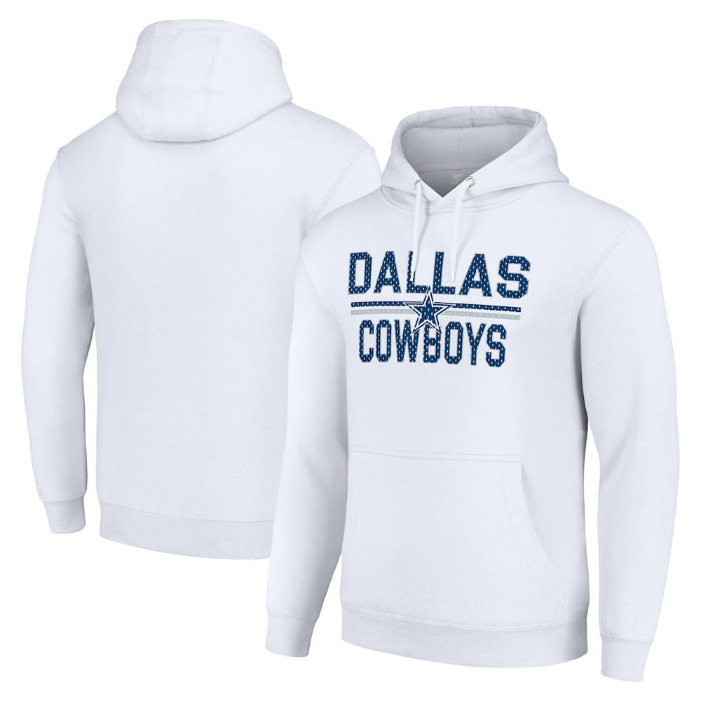 Dallas Cowboys Starter Unisex Team Mesh Print Graphic Tri-Blend Pullover Hoodie | NFL Online