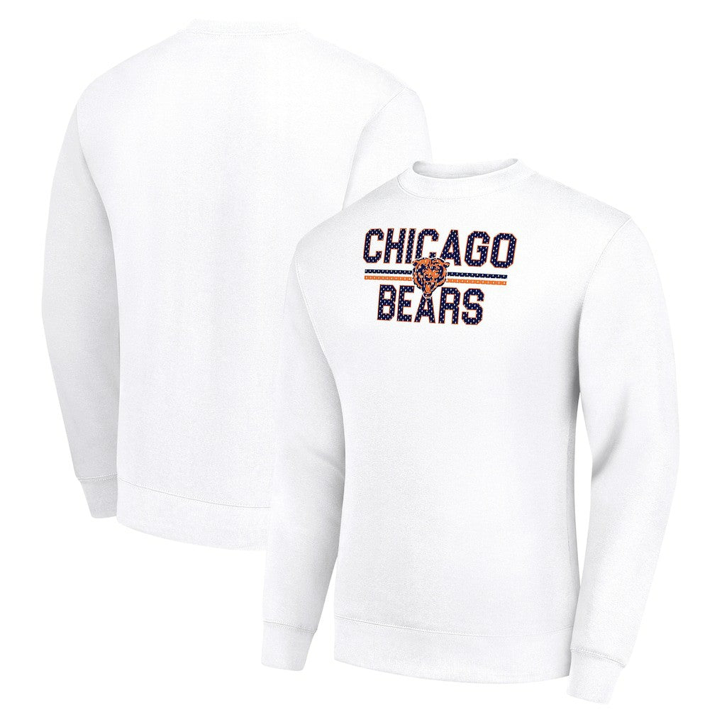 Chicago Bears Starter Team Mesh Print Graphic Pullover Sweatshirt | NFL New