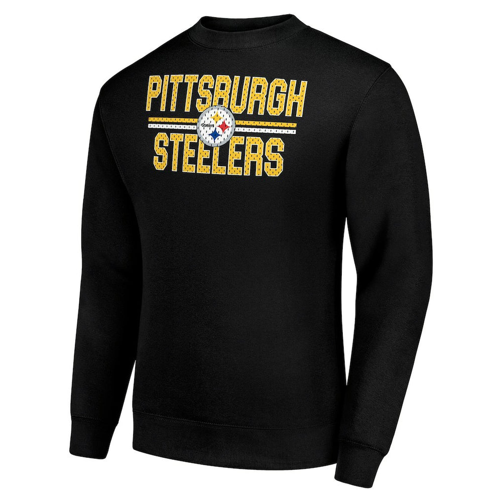 Pittsburgh Steelers Starter Team Mesh Print Graphic Pullover Sweatshirt | NFL US