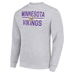 Minnesota Vikings Starter Team Mesh Print Graphic Pullover Sweatshirt | NFL On sale