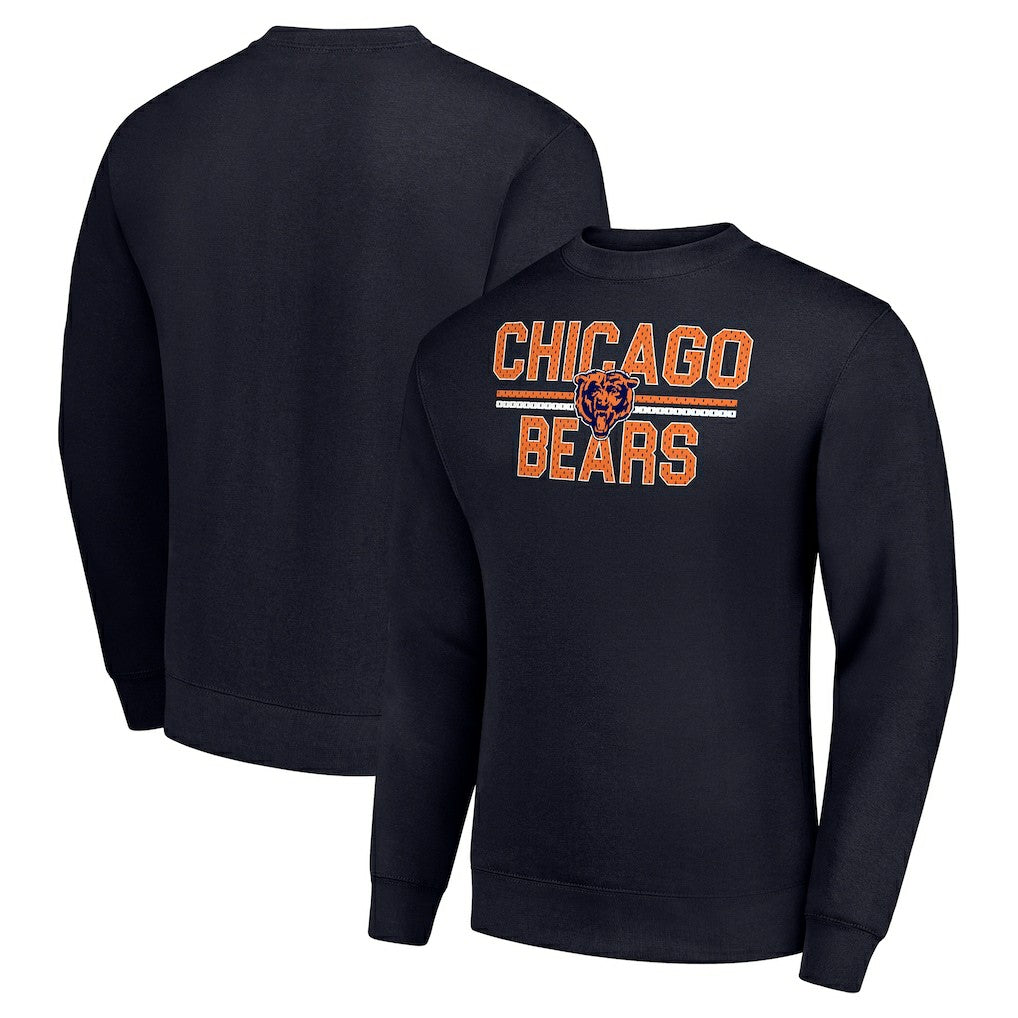 Chicago Bears Starter Team Mesh Print Graphic Pullover Sweatshirt | NFL Near me