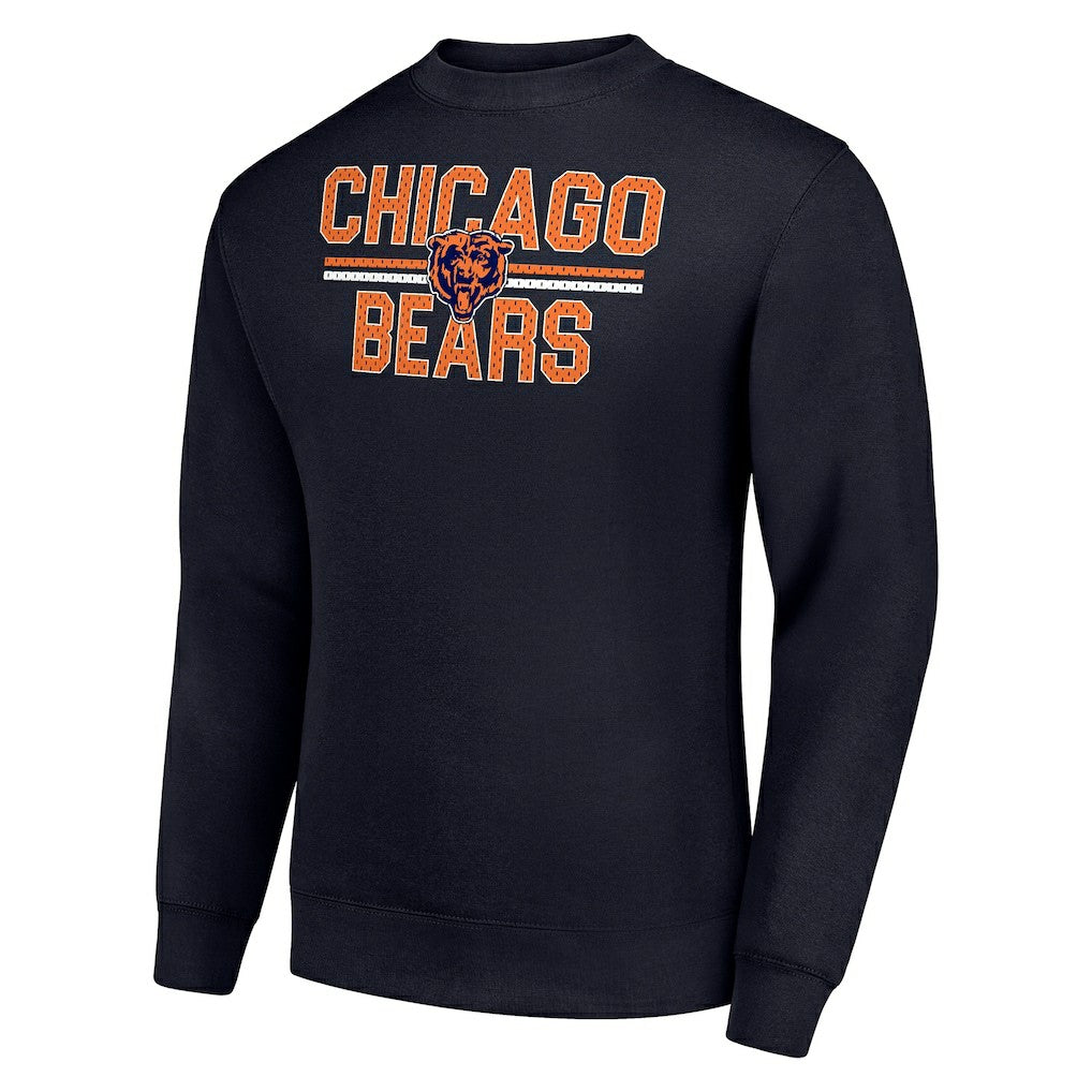 Chicago Bears Starter Team Mesh Print Graphic Pullover Sweatshirt | NFL Near me
