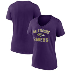Baltimore Ravens Women's Victory Arch V-Neck T-Shirt | NFL Hot