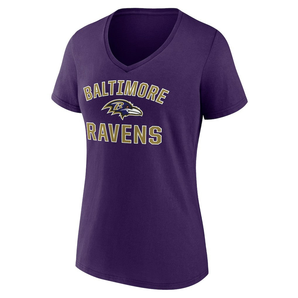 Baltimore Ravens Women's Victory Arch V-Neck T-Shirt | NFL Hot