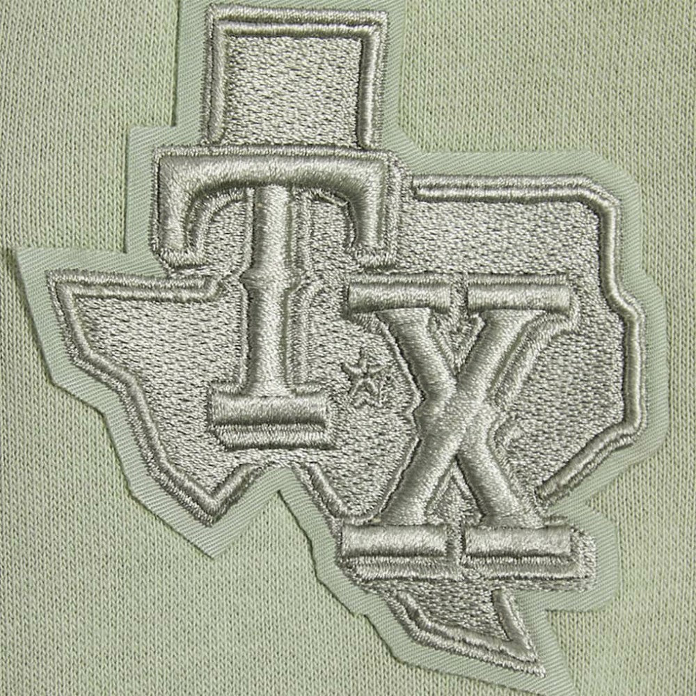 Texas Rangers Pro Standard Women's Neutral Oversized Boxy Cropped Pullover Sweatshirt - MLB Pullover