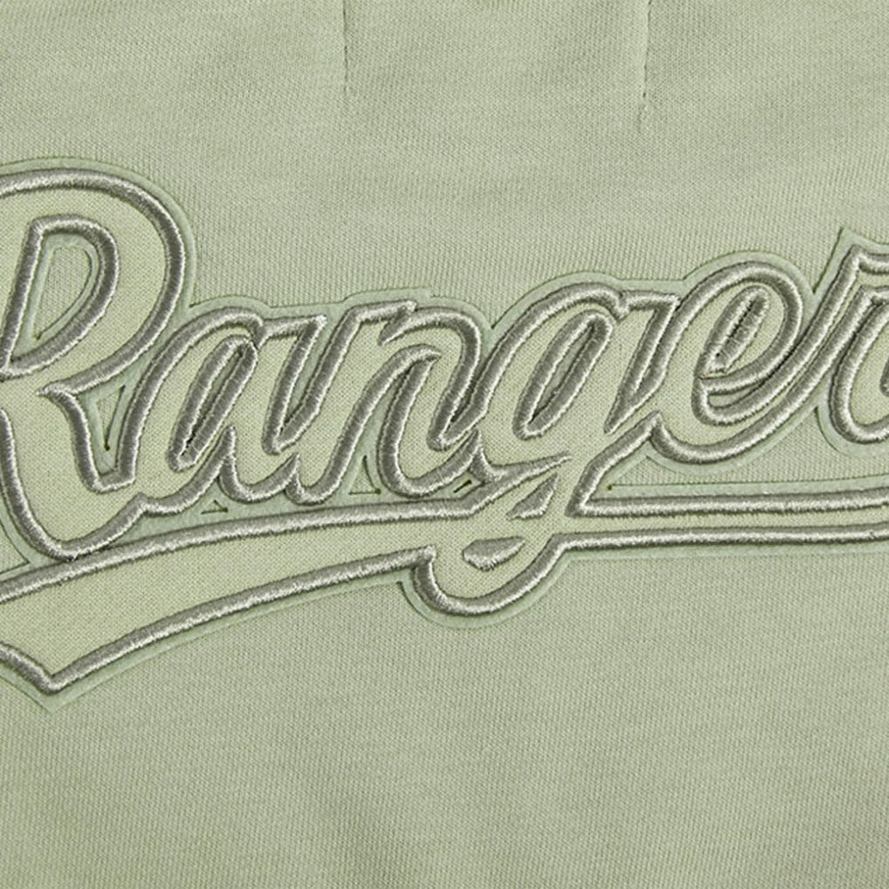 Texas Rangers Pro Standard Women's Neutral Oversized Boxy Cropped Pullover Sweatshirt - MLB Pullover
