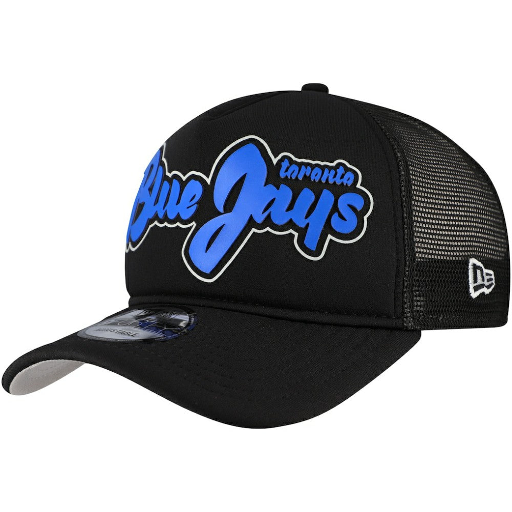 Toronto Blue Jays New Era Retro Bold A-Frame Trucker 9FORTY Adjustable Hat - MLB Hats