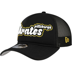 Pittsburgh Pirates New Era Retro Bold A-Frame Trucker 9FORTY Adjustable Hat - MLB Hats