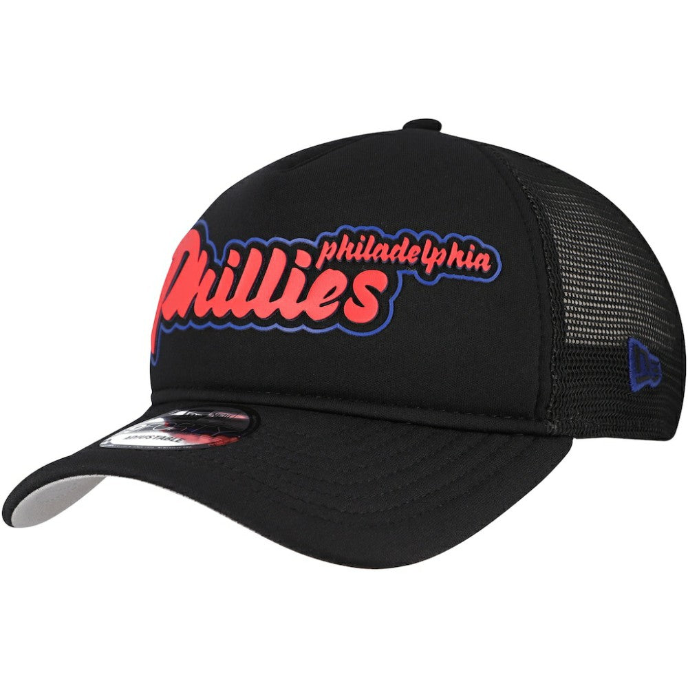 Philadelphia Phillies New Era Retro Bold A-Frame Trucker 9FORTY Adjustable Hat - MLB Hats