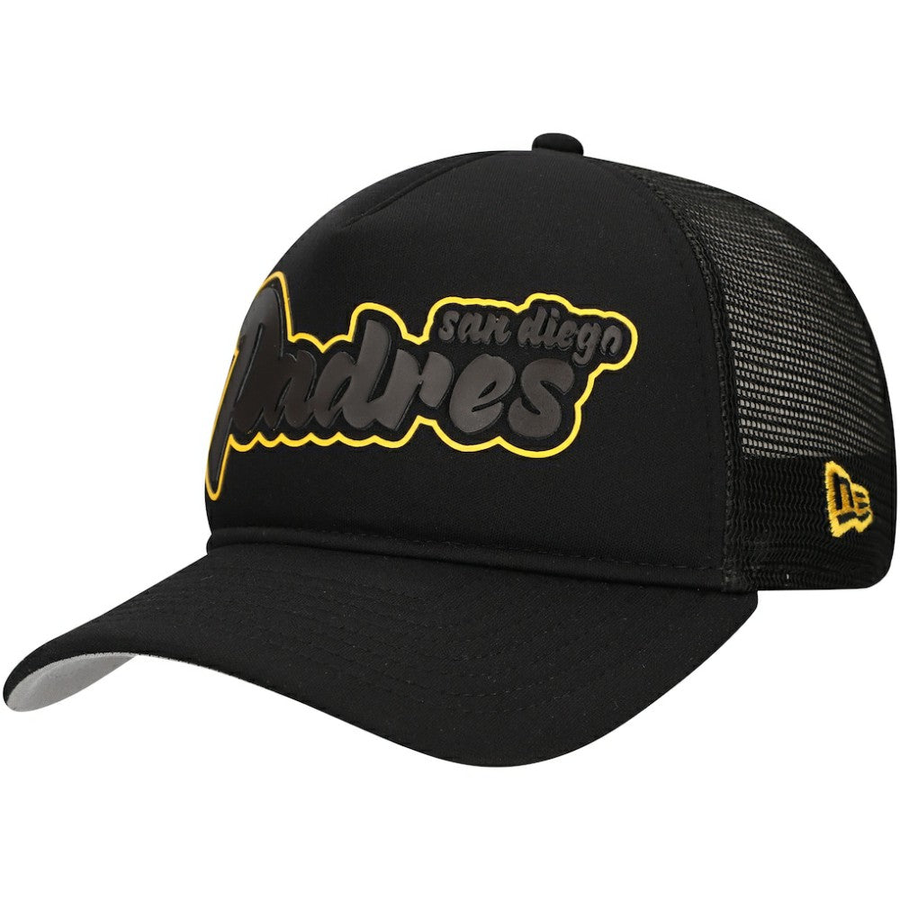 San Diego Padres New Era Retro Bold A-Frame Trucker 9FORTY Adjustable Hat - MLB Hats