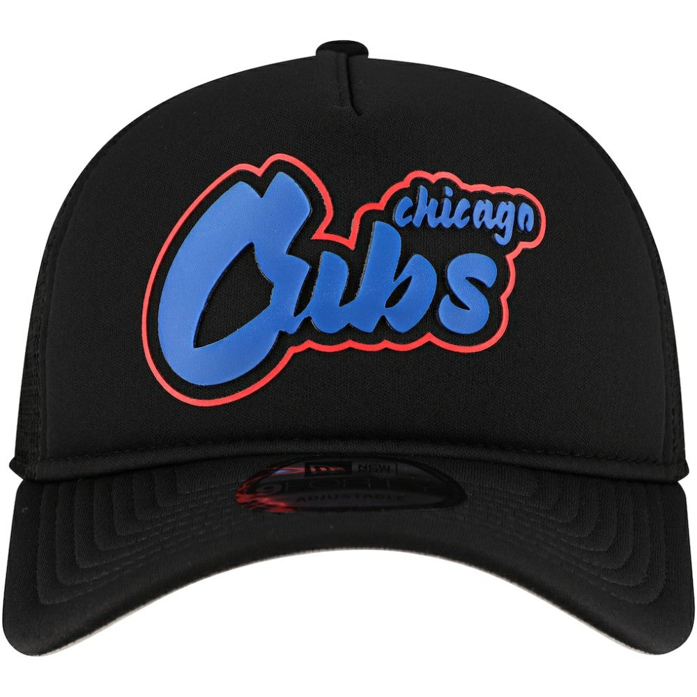 Chicago Cubs New Era Retro Bold A-Frame Trucker 9FORTY Adjustable Hat - MLB Hats