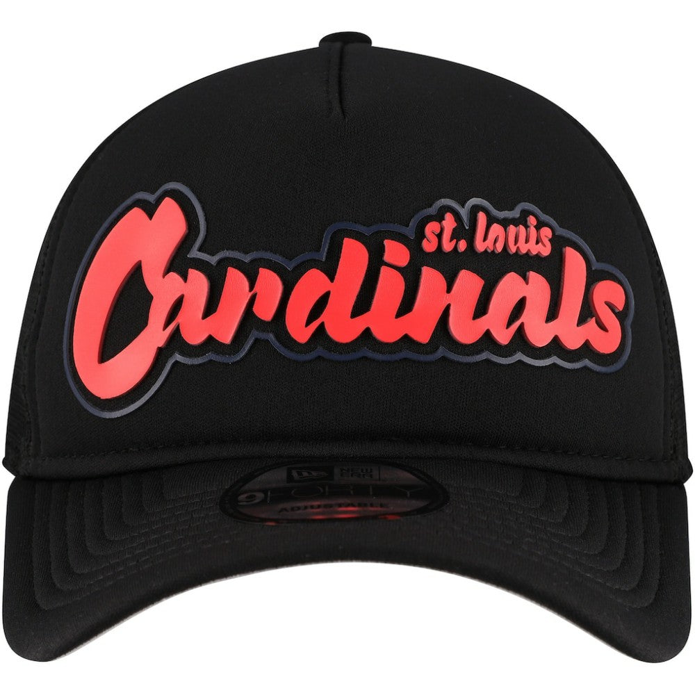 St. Louis Cardinals New Era Retro Bold A-Frame Trucker 9FORTY Adjustable Hat - MLB Hats
