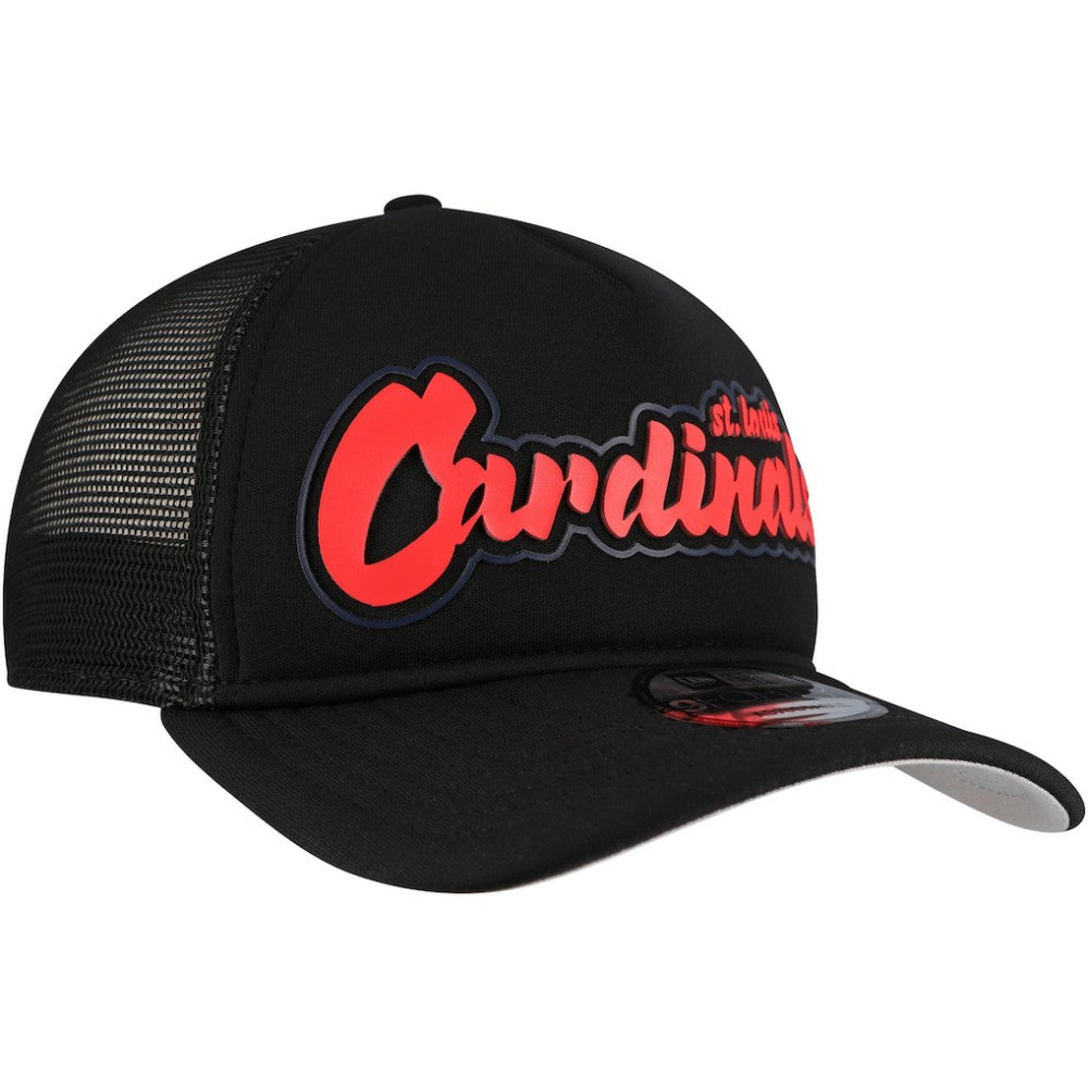 St. Louis Cardinals New Era Retro Bold A-Frame Trucker 9FORTY Adjustable Hat - MLB Hats
