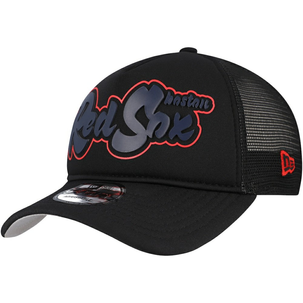 Boston Red Sox New Era Retro Bold A-Frame Trucker 9FORTY Adjustable Hat - MLB Hats