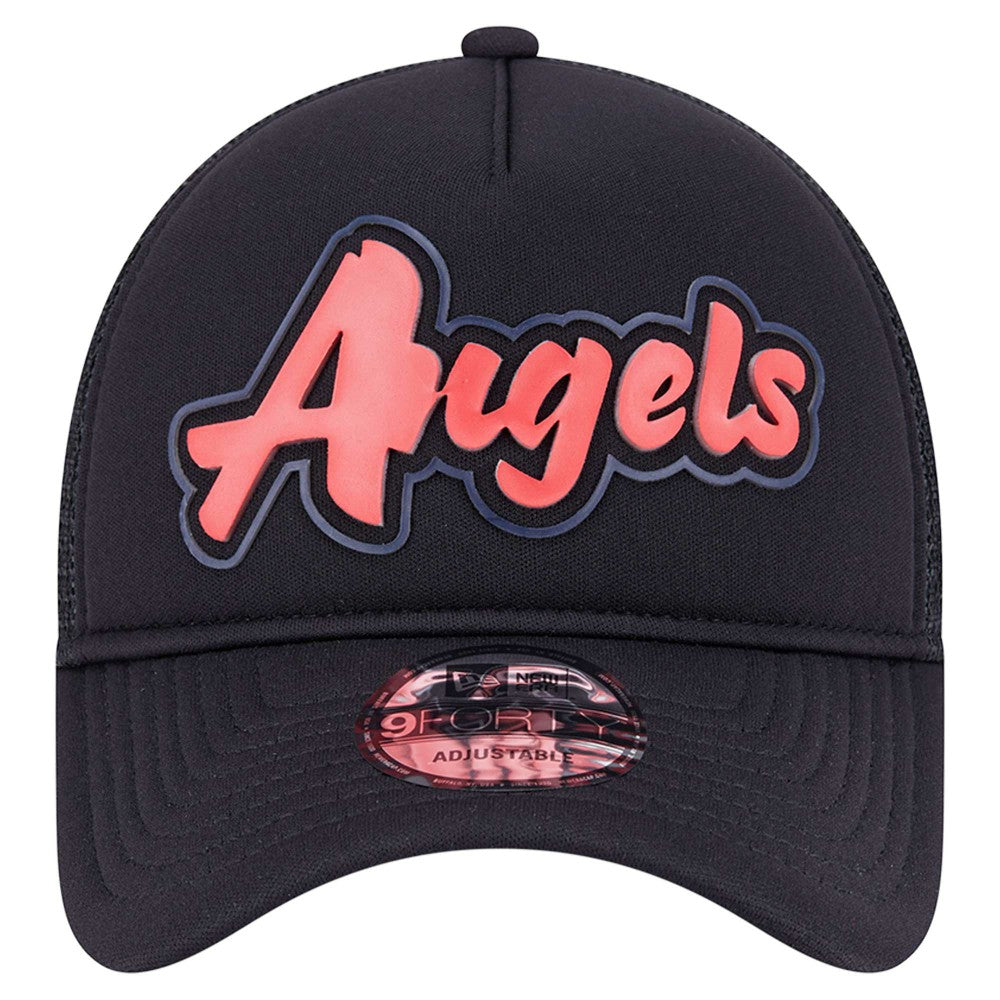 Los Angeles Angels New Era Retro Bold A-Frame Trucker 9FORTY Adjustable Hat - MLB Hats