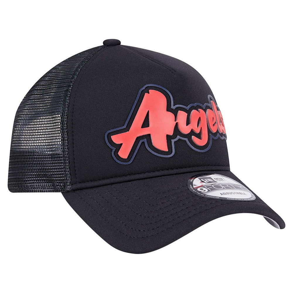 Los Angeles Angels New Era Retro Bold A-Frame Trucker 9FORTY Adjustable Hat - MLB Hats