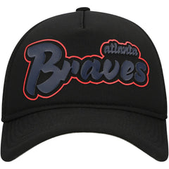 Atlanta Braves New Era Retro Bold A-Frame Trucker 9FORTY Adjustable Hat - MLB Hats