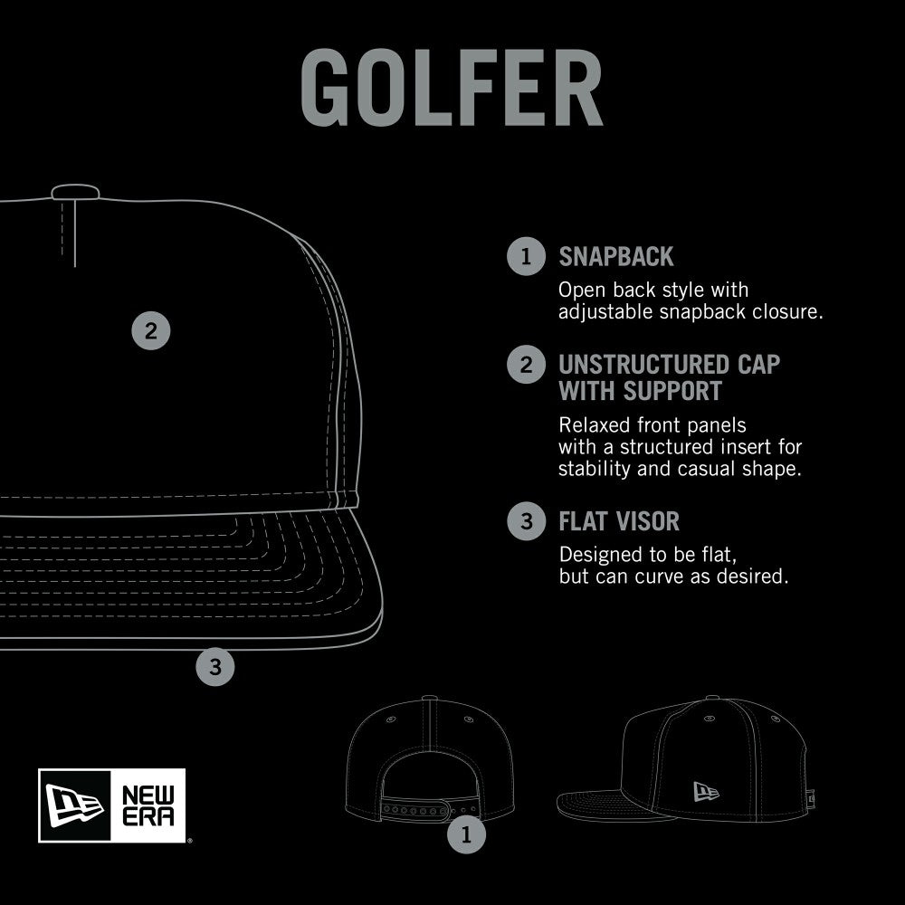 Los Angeles Angels New Era Paradise Golfer Adjustable Hat - MLB Hats