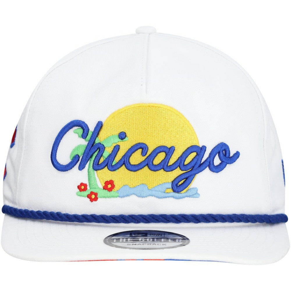 Chicago Cubs New Era Paradise Golfer Adjustable Hat - MLB Hats