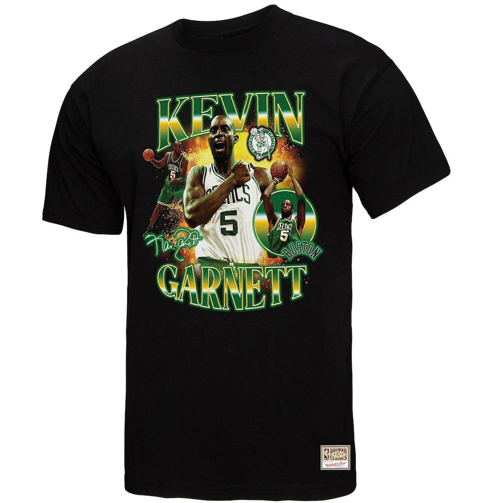 Black Kevin Garnett Boston Celtics Collage T-Shirt | NBA